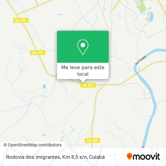 Rodovia dos imigrantes, Km 8,5 s / n mapa