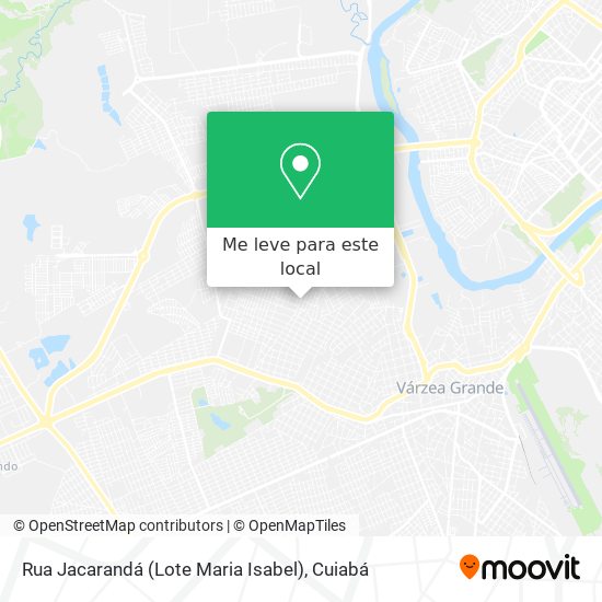 Rua Jacarandá (Lote Maria Isabel) mapa