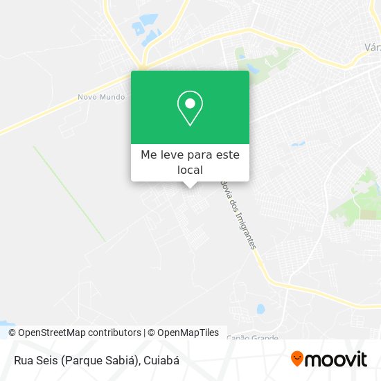 Rua Seis (Parque Sabiá) mapa