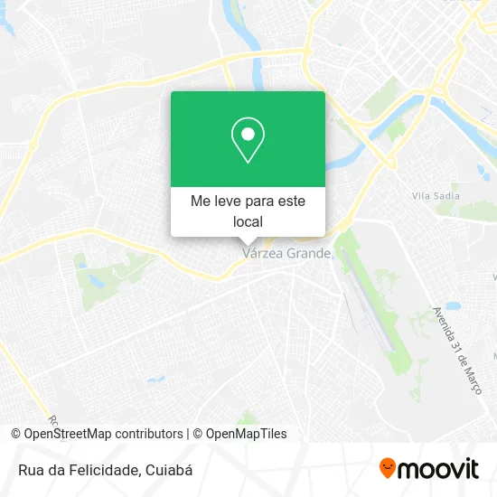 Rua da Felicidade mapa