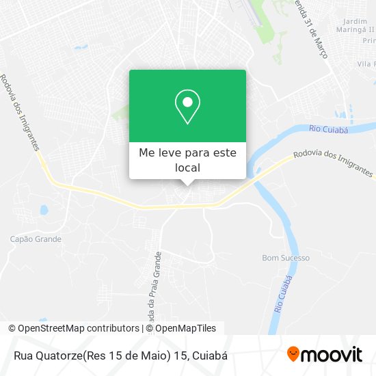Rua Quatorze(Res 15 de Maio) 15 mapa