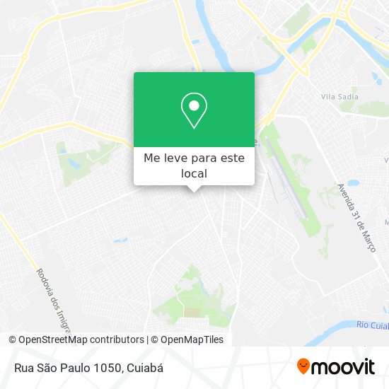 Rua São Paulo 1050 mapa