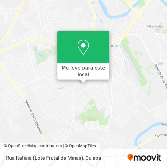 Rua Itatiaia (Lote Frutal de Minas) mapa