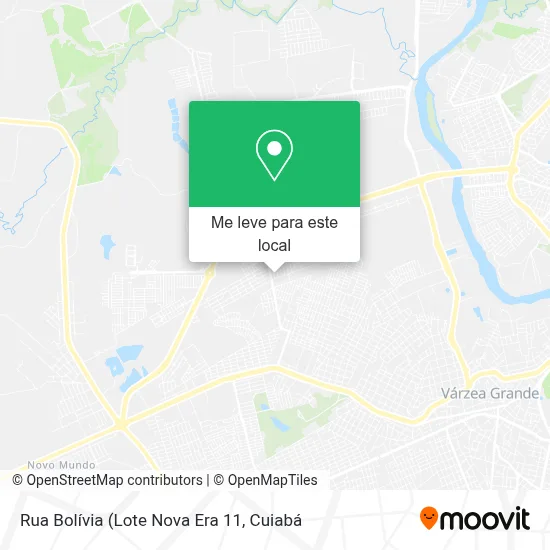 Rua Bolívia mapa