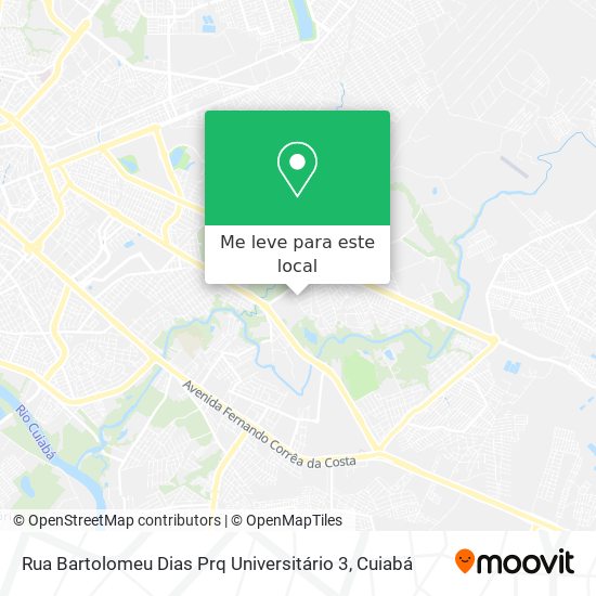 Rua Bartolomeu Dias Prq Universitário 3 mapa