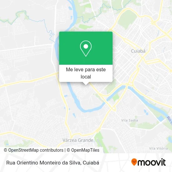 Rua Orientino Monteiro da Silva mapa