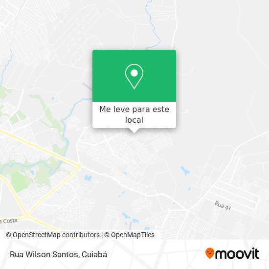 Rua Wilson Santos mapa