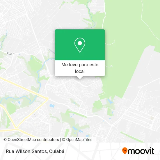 Rua Wilson Santos mapa