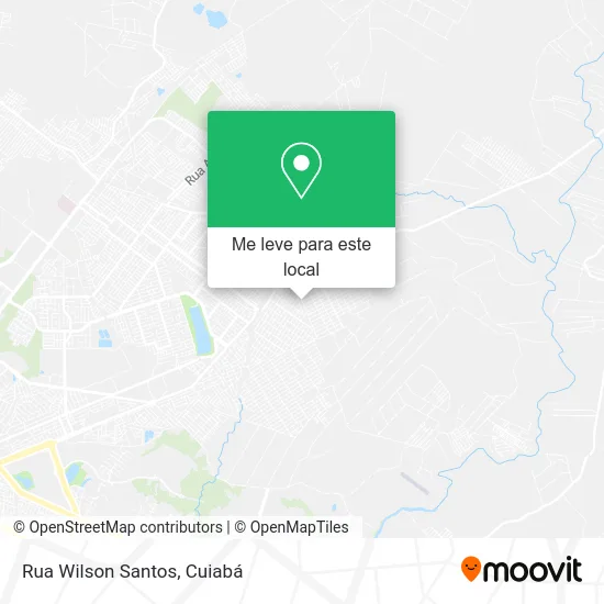 Rua Wilson Santos mapa