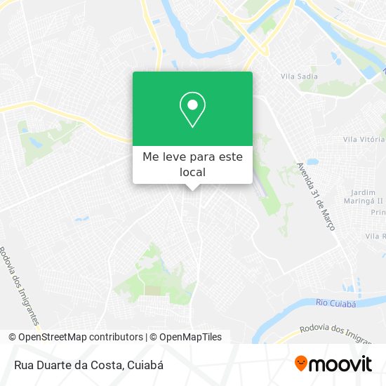 Rua Duarte da Costa mapa