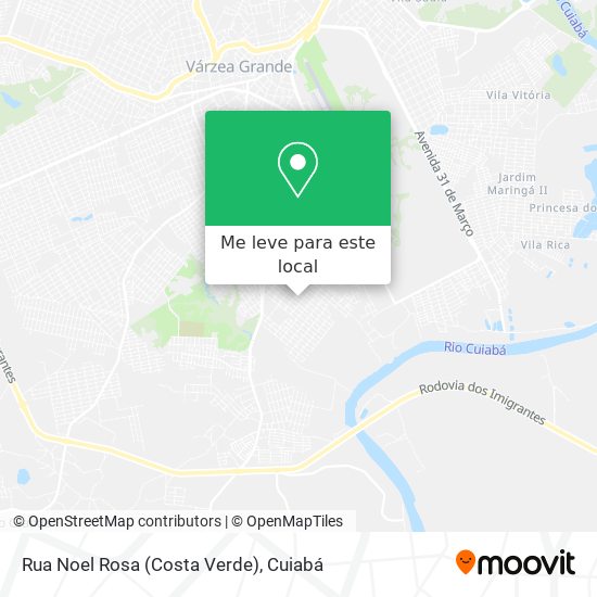 Rua Noel Rosa (Costa Verde) mapa