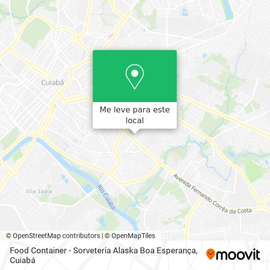 Food Container - Sorveteria Alaska Boa Esperança mapa