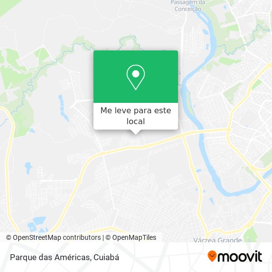 Parque das Américas mapa