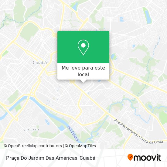 Praça Do Jardim Das Américas mapa