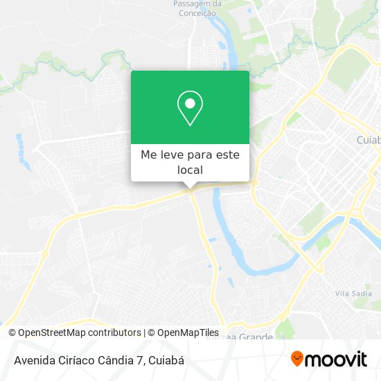 Avenida Ciríaco Cândia 7 mapa