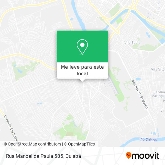 Rua Manoel de Paula 585 mapa