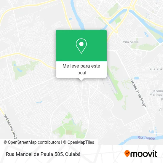 Rua Manoel de Paula 585 mapa