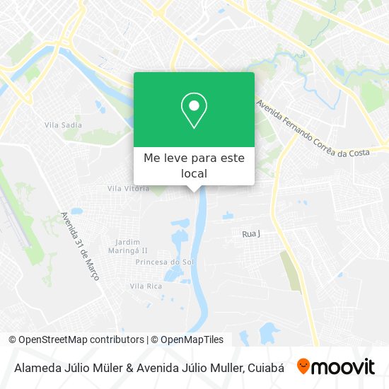 Alameda Júlio Müler & Avenida Júlio Muller mapa