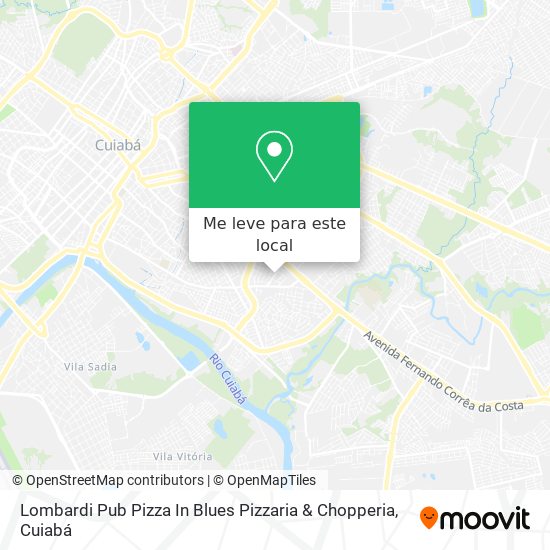 Lombardi Pub Pizza In Blues Pizzaria & Chopperia mapa