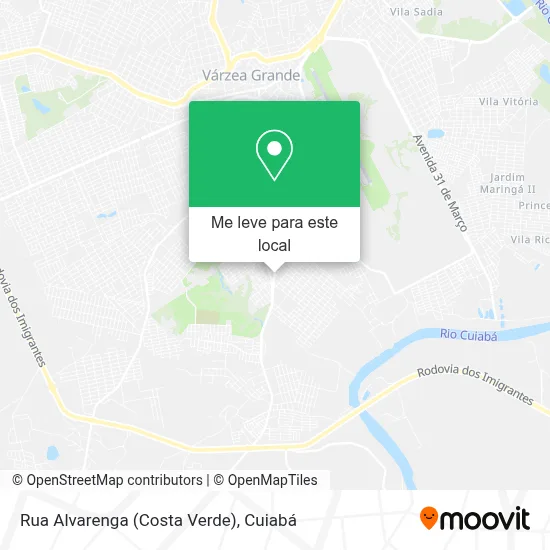 Rua Alvarenga (Costa Verde) mapa