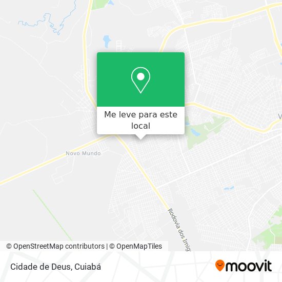 Cidade de Deus mapa