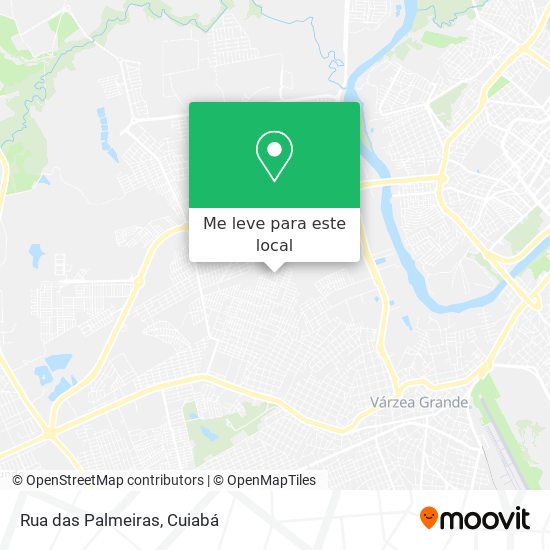 Rua das Palmeiras mapa