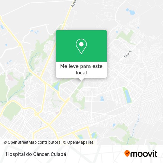 Hospital do Câncer mapa