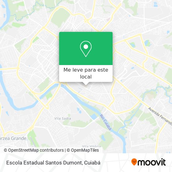 Escola Estadual Santos Dumont mapa