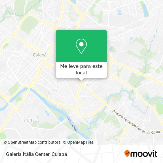 Galeria Itália Center mapa