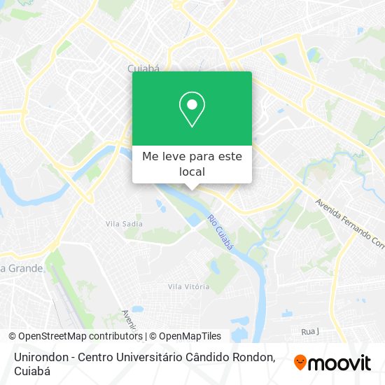 Unirondon - Centro Universitário Cândido Rondon mapa