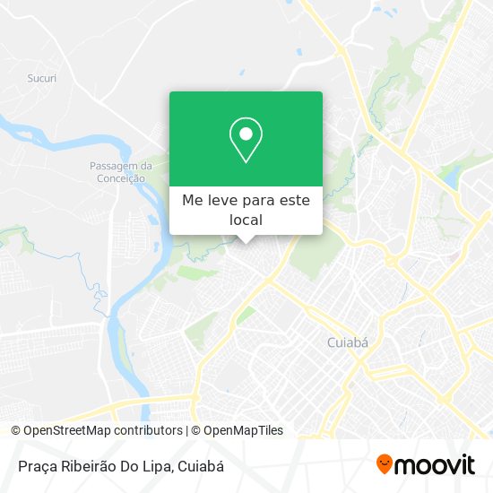 Praça Ribeirão Do Lipa mapa