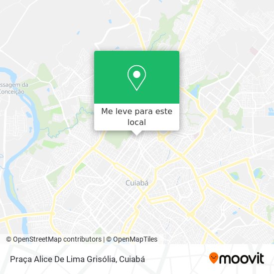 Praça Alice De Lima Grisólia mapa