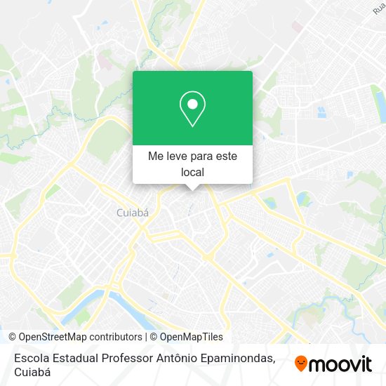 Escola Estadual Professor Antônio Epaminondas mapa