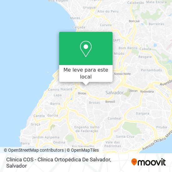 Clínica  COS -  Clínica Ortopédica De Salvador mapa