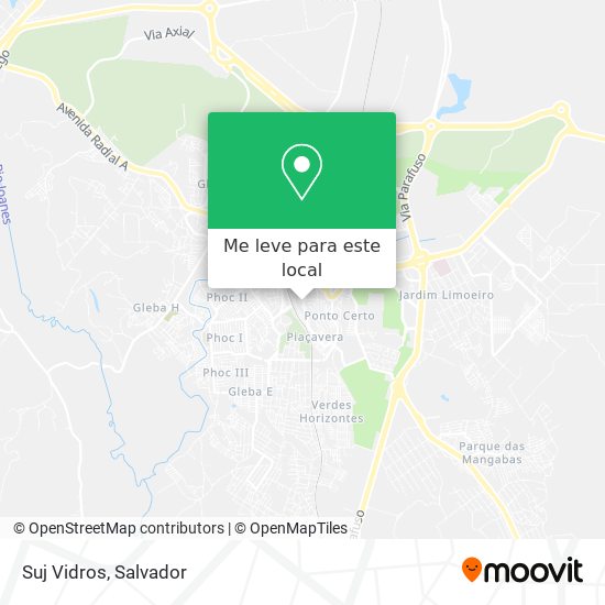 Suj Vidros mapa
