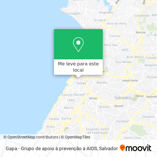 Gapa - Grupo de apoio à prevenção à AIDS mapa