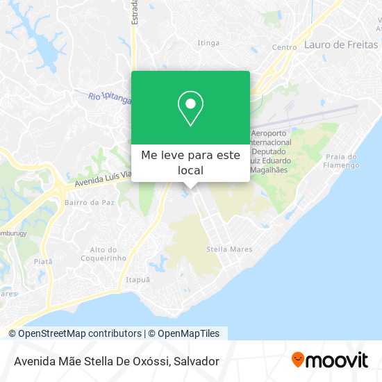 Avenida Mãe Stella De Oxóssi mapa