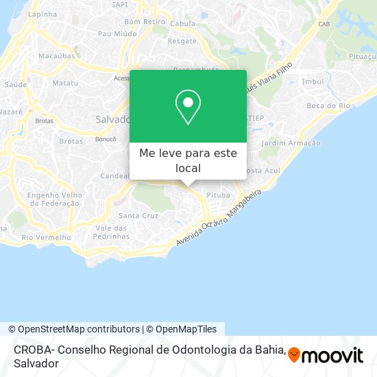 CROBA- Conselho Regional de Odontologia da Bahia mapa