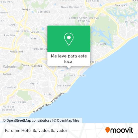 Faro Inn Hotel Salvador mapa