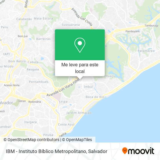 IBM - Instituto Bíblico Metropolitano mapa