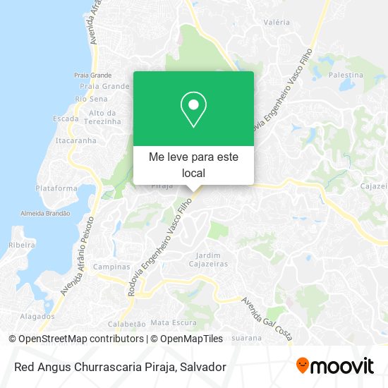 Red Angus Churrascaria Piraja mapa