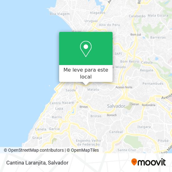 Cantina Laranjita mapa