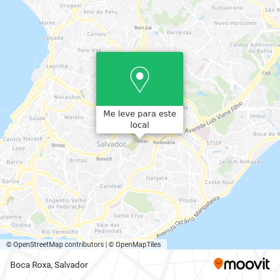 Boca Roxa mapa
