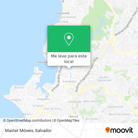 Master Móveis mapa