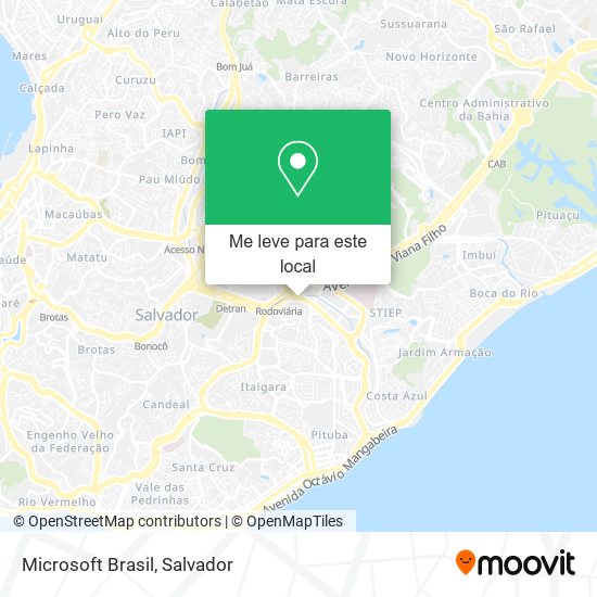 Microsoft Brasil mapa