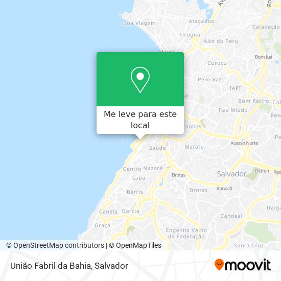 União Fabril da Bahia mapa