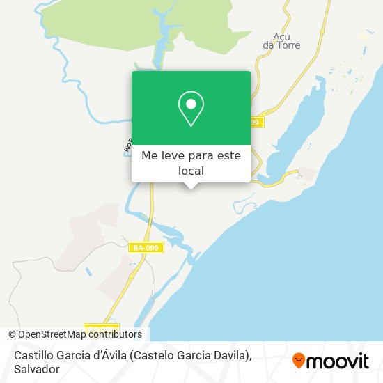 Castillo Garcia d’Ávila (Castelo Garcia Davila) mapa