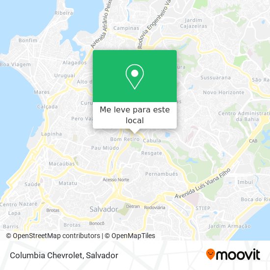 Columbia Chevrolet mapa