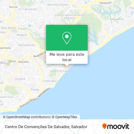 Centro De Convenções De Salvador mapa