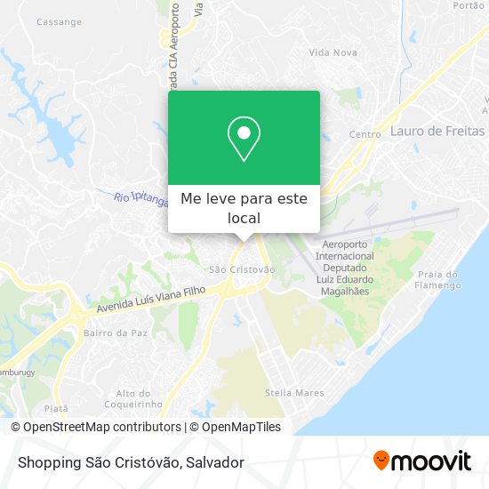 Shopping São Cristóvão mapa